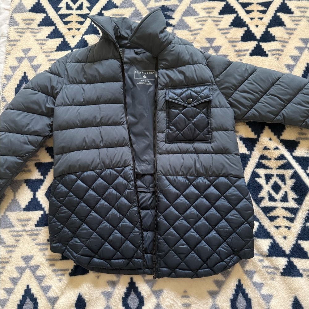 Women’s Bernardo Ladies Packable Quilted Jacket Iced Cove Blue small